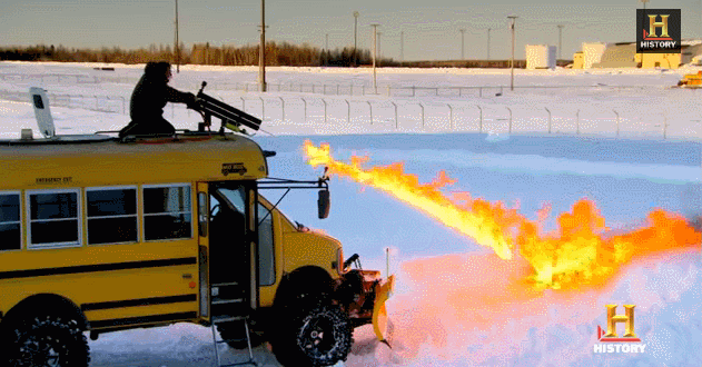 Image result for flamethrower to ice gif